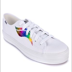 [NWOT] KEDS | Triple Kick Canvas Rainbow Wave